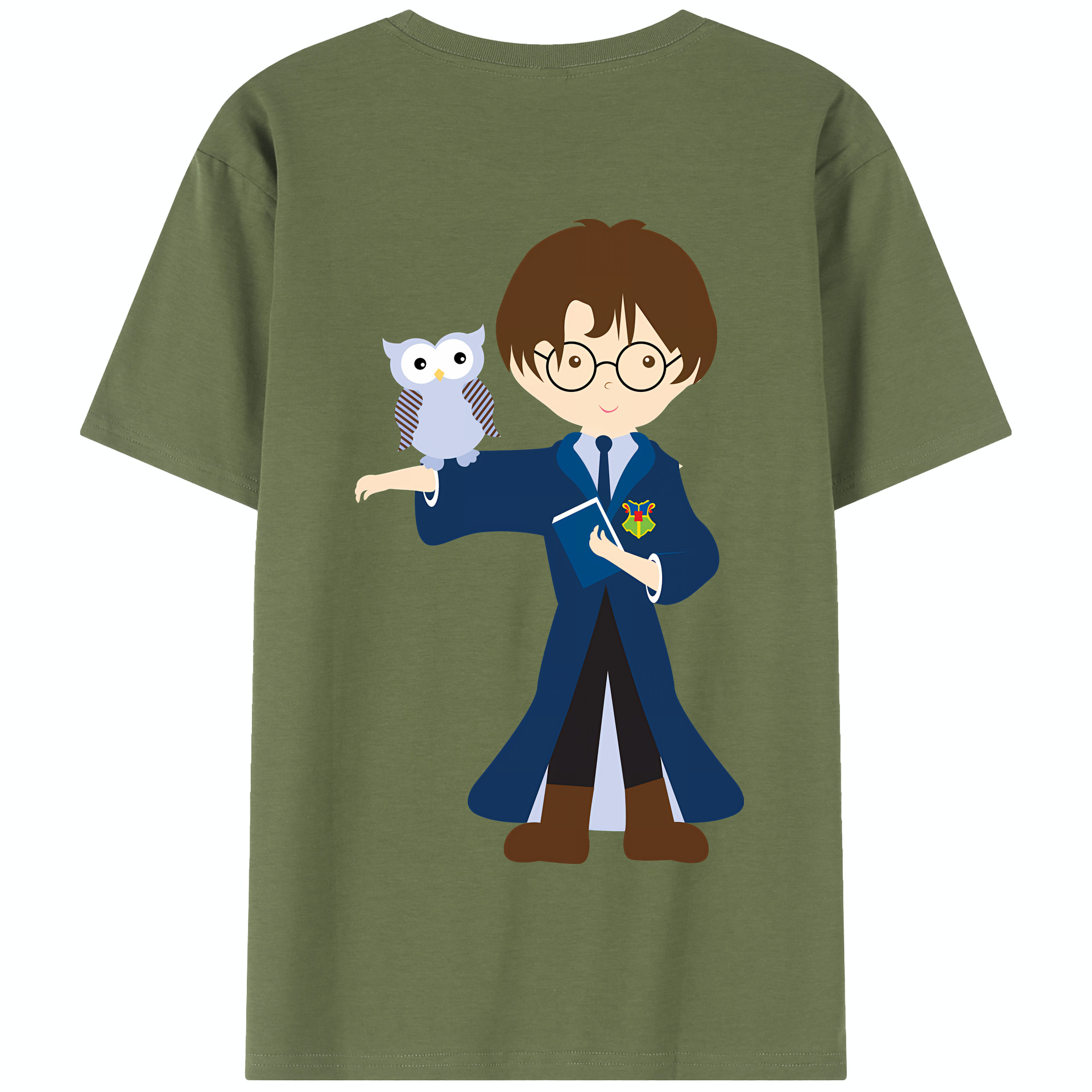 （画像用） Harry Potter ハリー・ポッターシリーズ 綿100％半袖Tシャツ（背面プリント）